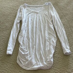 Motherhood Maternity white long sleeve shirt. Size M.